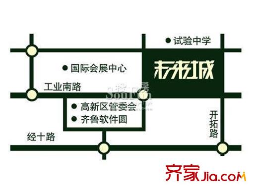 中齊未來城交通圖區(qū)位圖