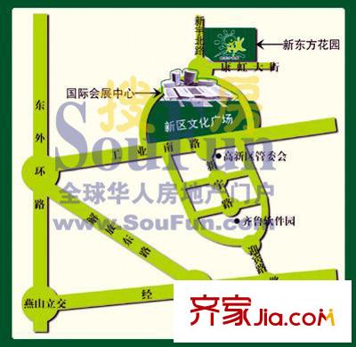 新東方花園交通圖