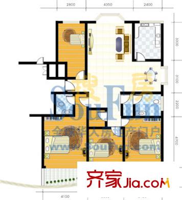 新東方花園戶型圖4室2廳2衛(wèi)1廚