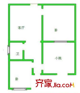 和平新村 2室 戶(hù)型圖