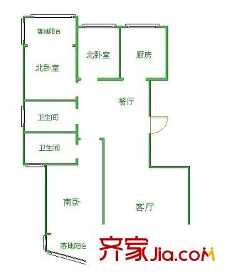 匯科旺園 3室 戶型圖