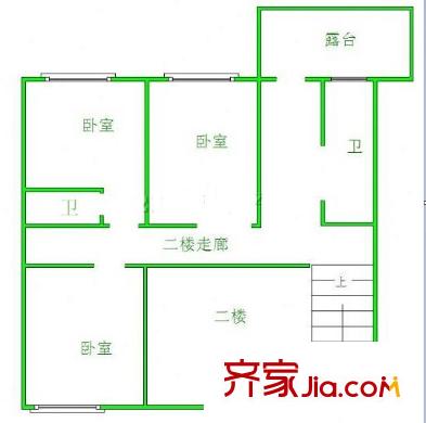 建鑫花園 6室 戶型圖