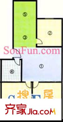 太平洋小區(qū)戶型圖3室2廳1衛(wèi)1廚