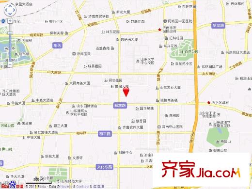 山大路單位宿舍交通圖