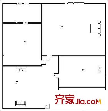 寶華新區(qū) 3室 戶型圖