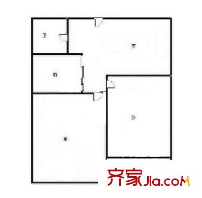寶華新區(qū) 2室 戶型圖