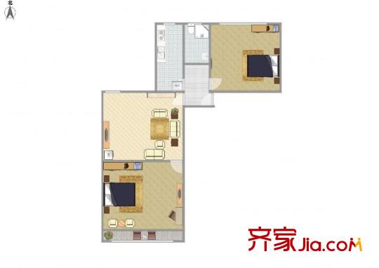 寶華新區(qū) 2室 戶型圖
