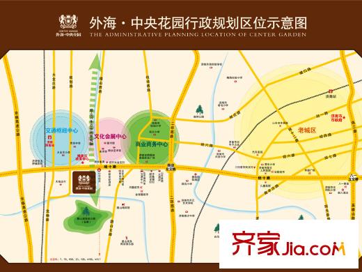 外海中央花園區(qū)位圖