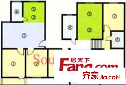 太平洋小區(qū)戶型圖3室2廳1衛(wèi)1廚