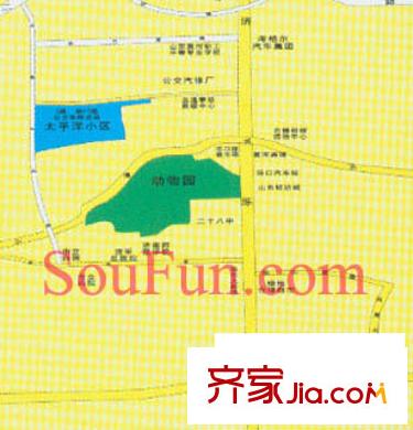 太平洋小區(qū)交通圖
