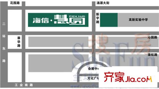 海信慧園交通圖