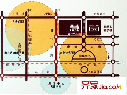 海信慧園交通圖區(qū)位圖