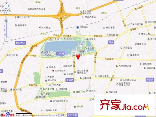 明湖小區(qū)交通圖