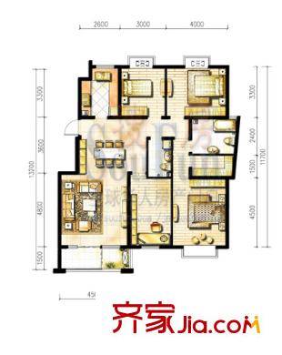 萊茵小鎮(zhèn) 4室 戶型圖