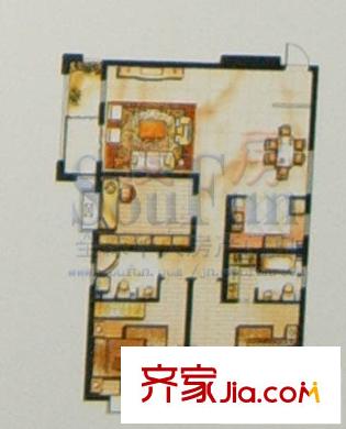 萊茵小鎮(zhèn) 3室 戶型圖