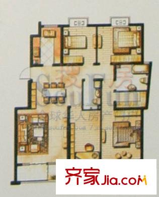萊茵小鎮(zhèn) 4室 戶型圖