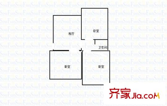 萬盛園 3室 戶型圖