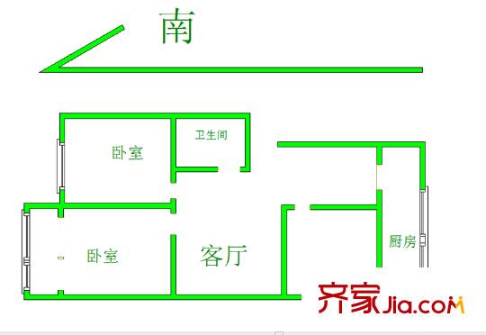 百花小區(qū) 3室 戶型圖