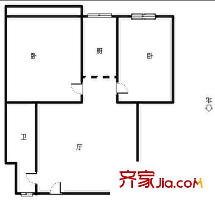 正大城市花園 2室 戶型圖