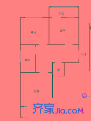 長盛小區(qū) 3室 戶型圖