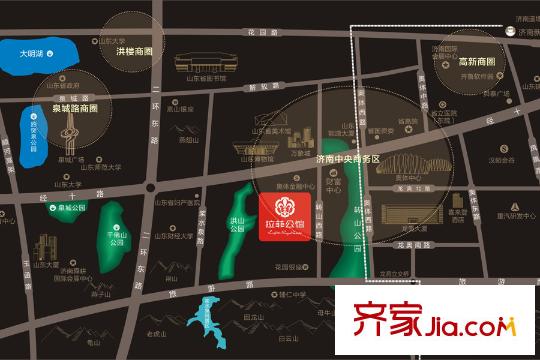 拉菲公館區(qū)位圖