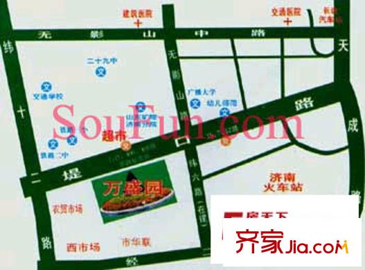 萬盛園交通圖
