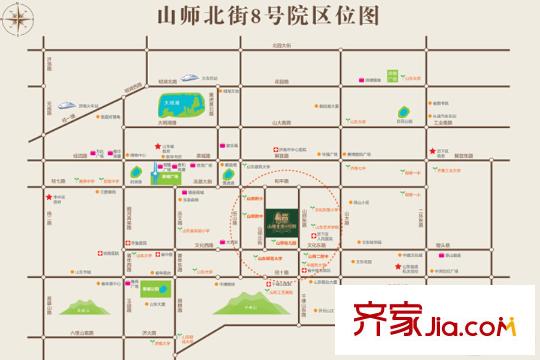 山師北街8號院區(qū)位圖