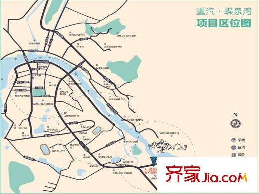 重汽蝶泉灣區(qū)位圖