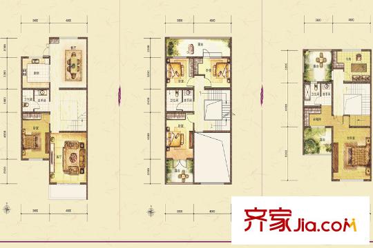 國華印象?山語墅別墅聯(lián)排B 6室1廳3衛(wèi)1廚