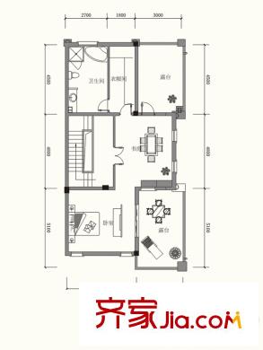 原山九號C聯(lián)排3F戶型圖 4室2廳4衛(wèi)1廚
