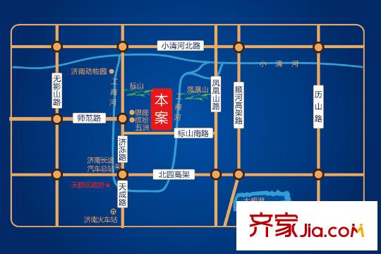 海爾?瀾山公館區(qū)位圖