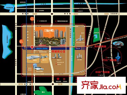 榮寶御園區(qū)位圖