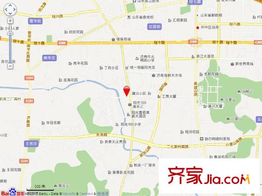 陽光100國際新城交通圖