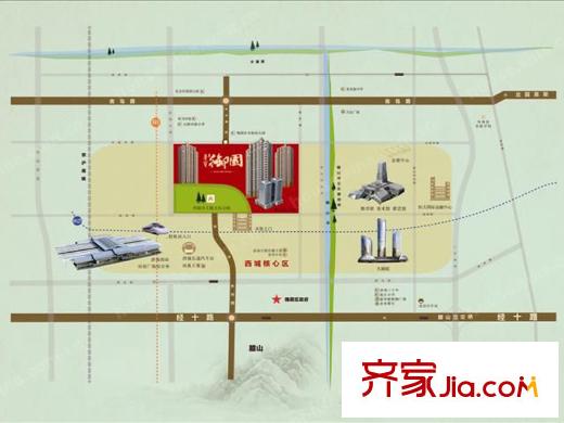 榮寶御園區(qū)位圖