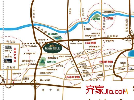 恒生望山區(qū)位圖