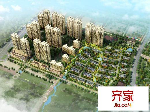中建長(zhǎng)清湖B3地塊鳥瞰圖