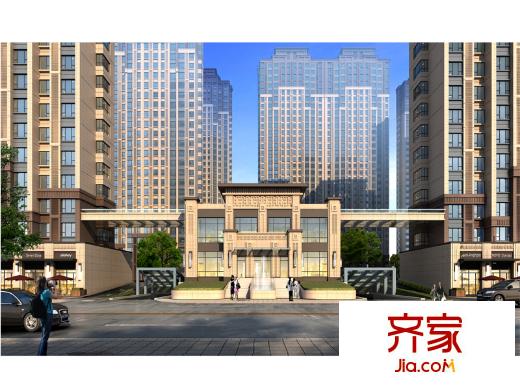 中建錦繡平方米庭社區(qū)入口