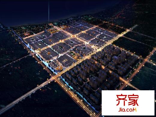 黃河古鎮(zhèn)大鳥瞰圖