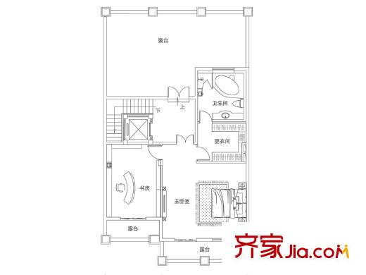 銀豐唐郡?桂花園別墅雙拼三層D戶型 9室3廳6衛(wèi)2廚