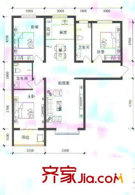 保定复兴苑户型图-齐家网小区库