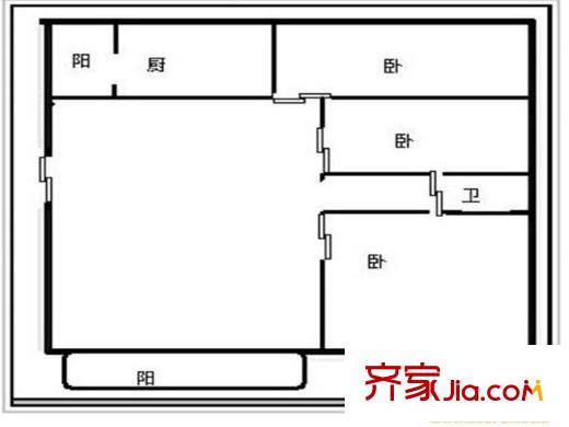 云錫花園戶(hù)型圖戶(hù)型圖 3 室 3室2廳1衛(wèi)1廚