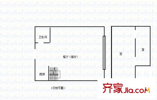 小城故事 2室 戶型圖