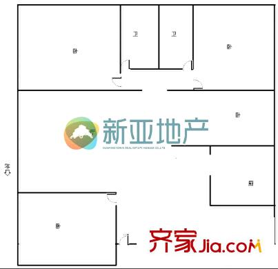 理工大學(xué)新迎校區(qū) 4室 戶型圖