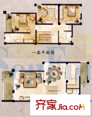 野鴨湖?酩悅臺L1小雙拼別墅 3室2廳3衛(wèi)1廚