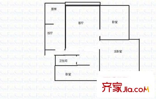 頤欣里 3室 戶型圖