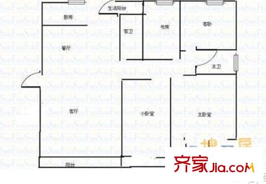 金禧園 4室 戶型圖
