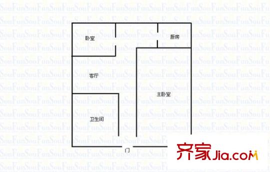 頤欣里 2室 戶型圖