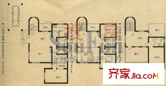 香水和風(fēng)戶型圖C戶型 6室3廳4衛(wèi)1廚
