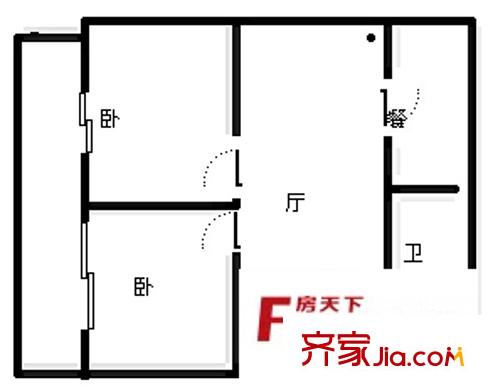 金葉緹香愛(ài)尚 2室 戶(hù)型圖