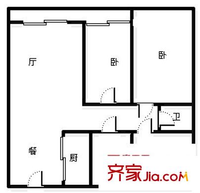 星雅俊園 3室 戶型圖